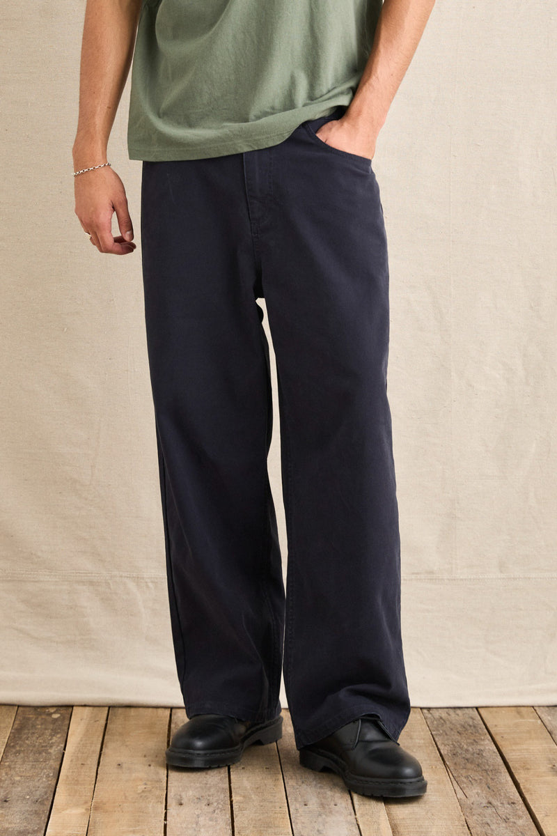 Relaxed Wash Canvas Pant Midnight