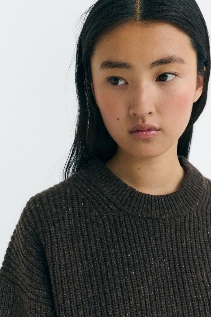 Carmen Knitted Sweater Brown