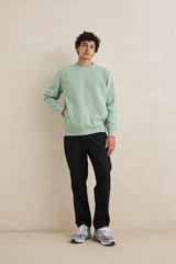 Classic Fleece Crew Seafoam