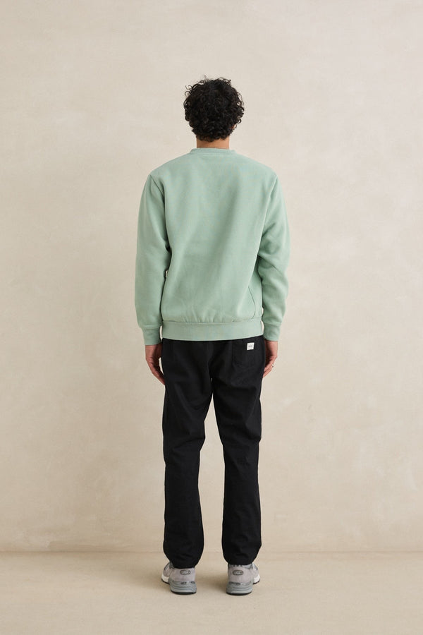 Classic Fleece Crew Seafoam