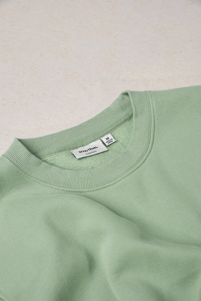 Classic Fleece Crew Seafoam