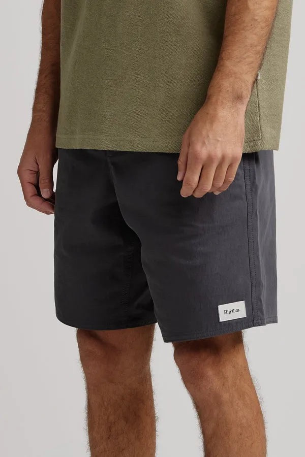 Relaxed Jam Short Charcoal