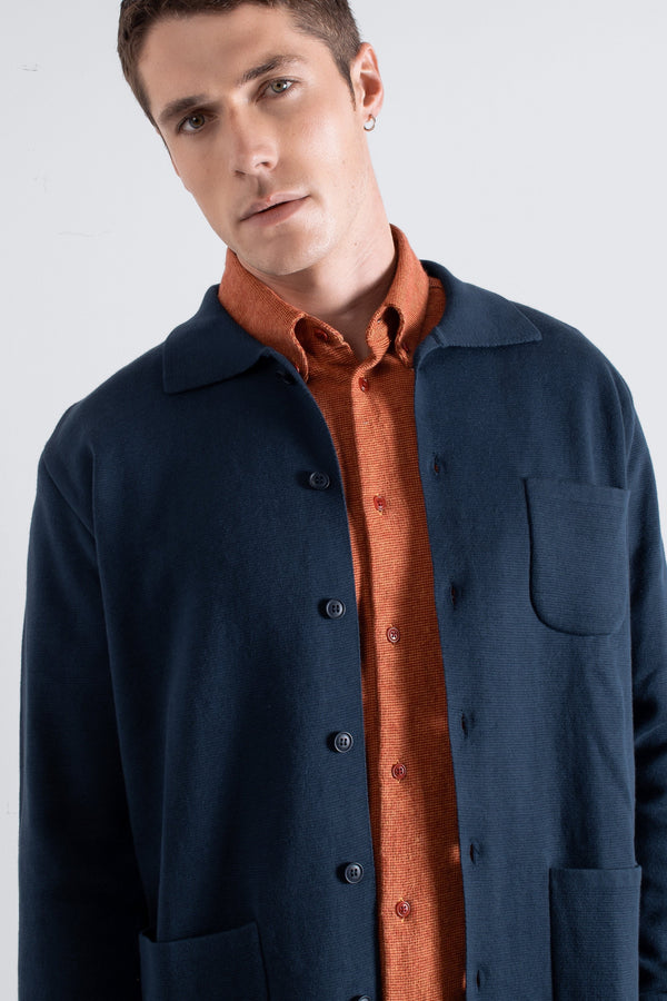 Station Cardigan Navy Iris
