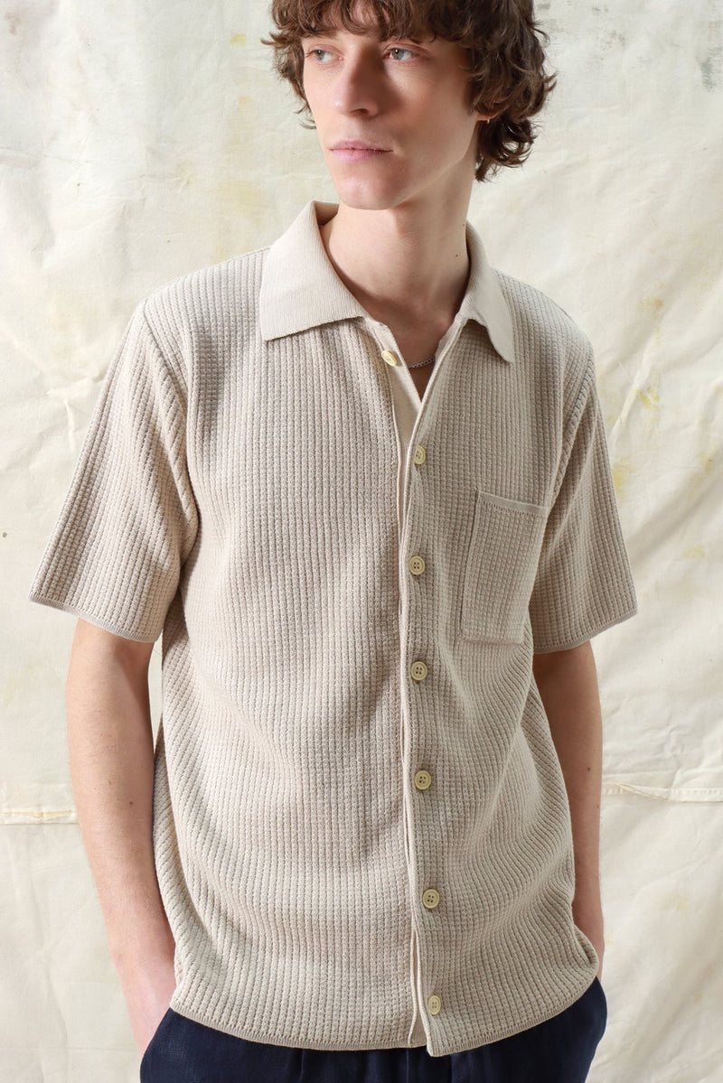 Heitor Knitted Shirt Peyote Sand