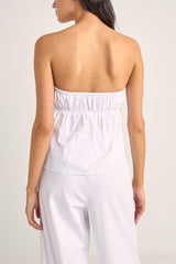 Posie Gathered Top White