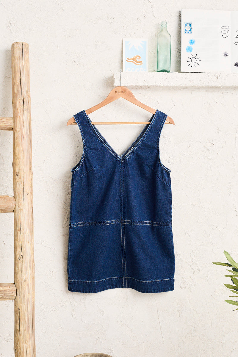 Cece Mini Dress Dark Denim