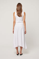 Daphne Skirt Crinkle White