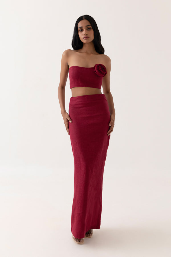 Rewa Skirt Sangria