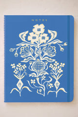 Blue Flower Bouquet Trio Notebook Set