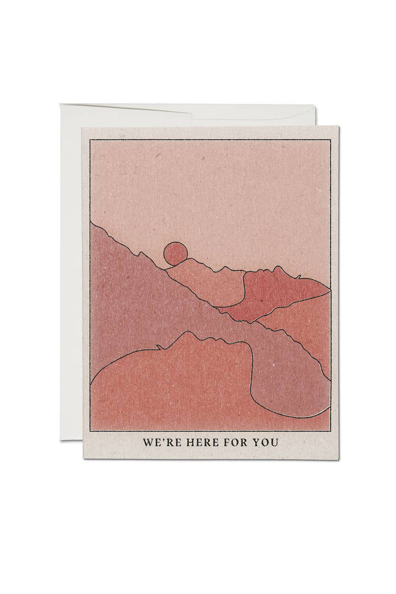 Here for You Mountains Card