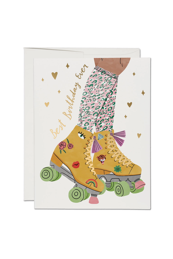 Roller Skate Birthday Card