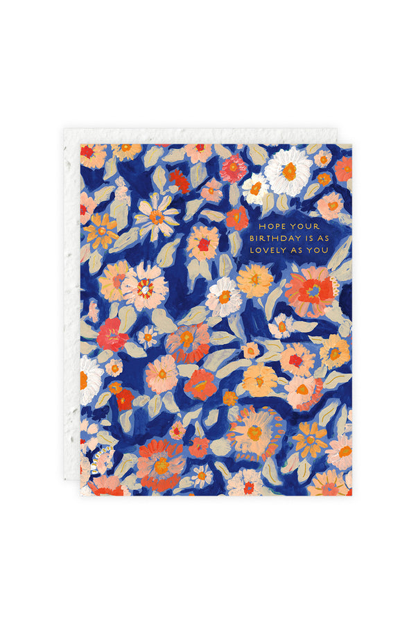 Wildflower Floral Birthday Card