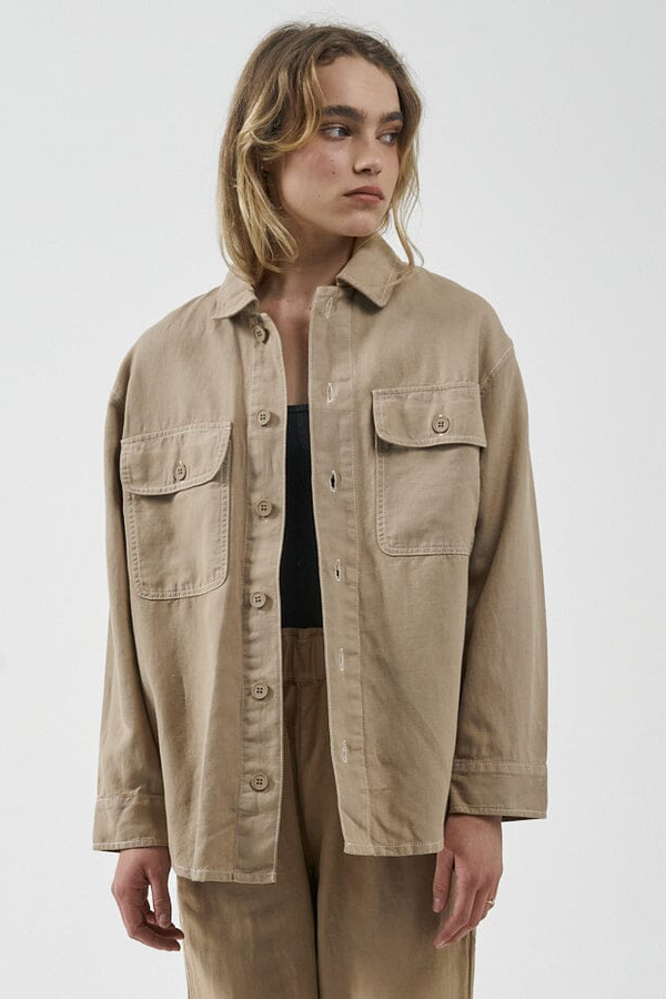 Discovery Overshirt Faded Khaki
