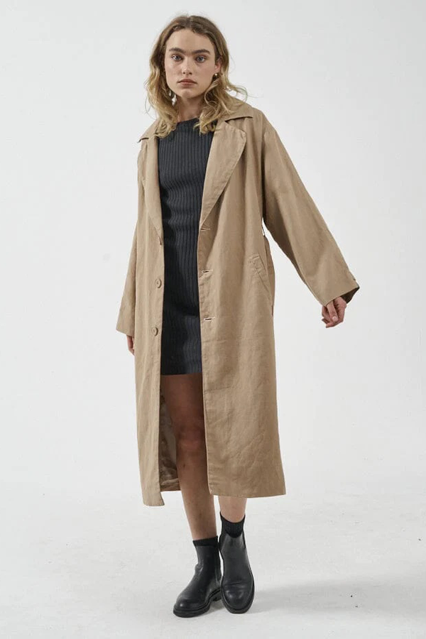 Discovery Trench Coat Faded Khaki