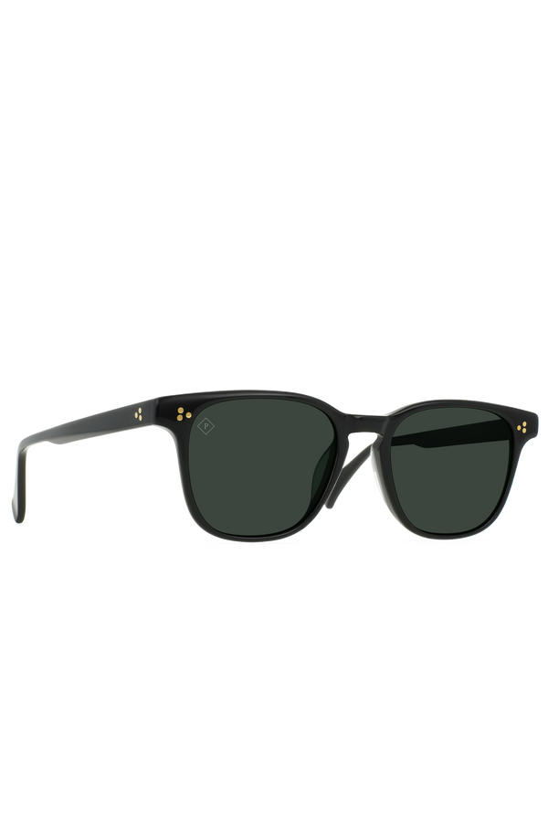 Alvez Sunglasses Recycled Black / Green Polarized