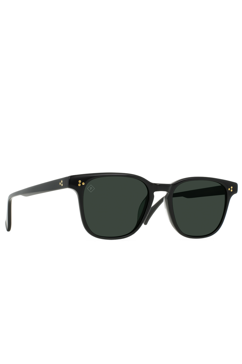 Alvez Sunglasses Recycled Black / Green Polarized