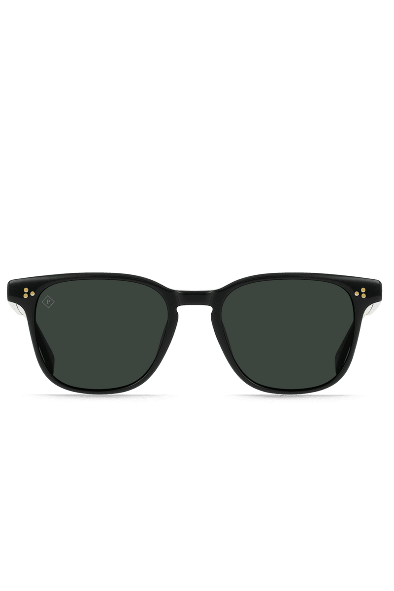 Alvez Sunglasses Recycled Black / Green Polarized