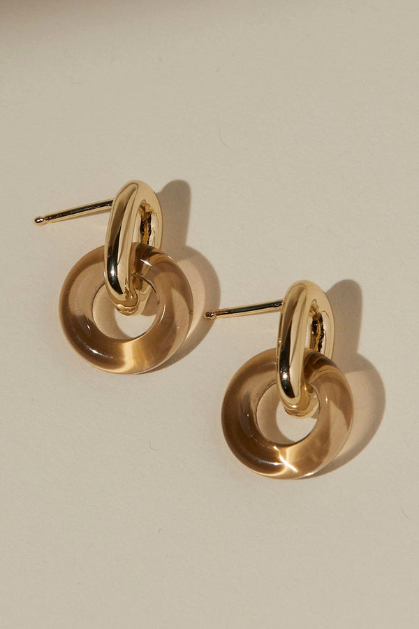 Anna Earrings Tan