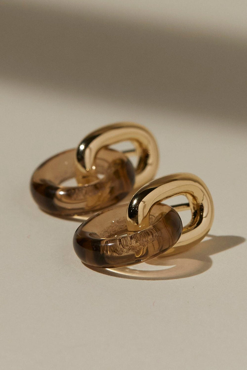 Anna Earrings Tan