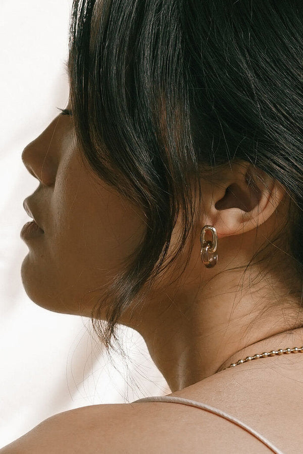 Anna Earrings Tan