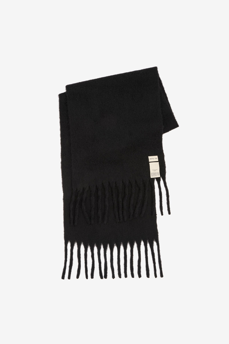 The Reykjavik Scarf w/ Wool Black