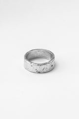 Silver Hammered Band Ring
