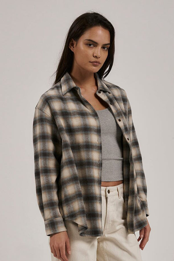 Barrio Women's Flannel Shirt Tarmac