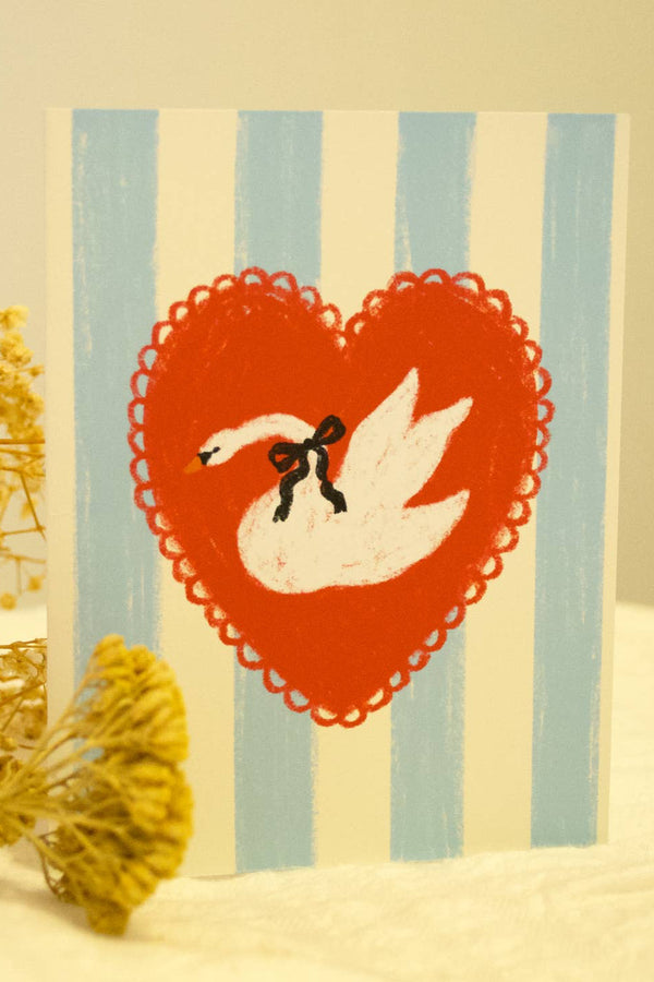 Swan Greeting Card