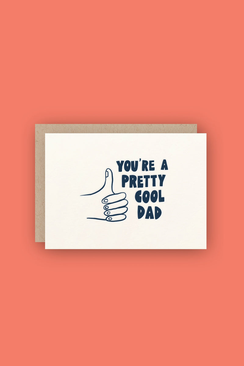 Cool Dad Letterpress Card