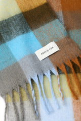 The Reykjavik Scarf Blue Orange Check