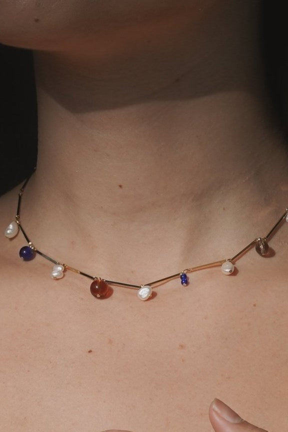 Fête Necklace Blue