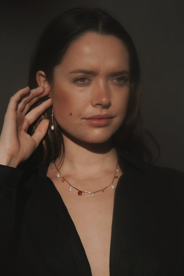 Fête Necklace Tan