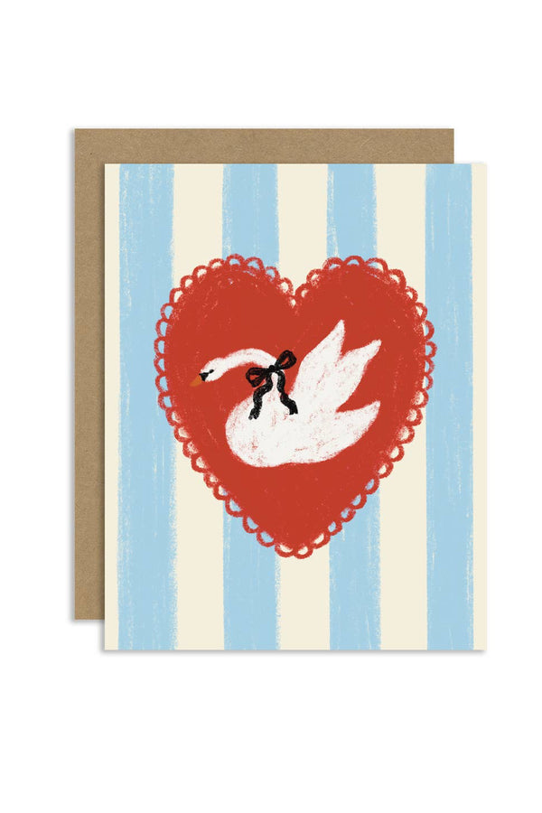 Swan Greeting Card