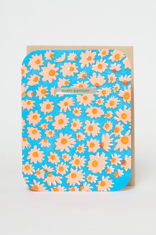 Daisy Patch Birthday Card