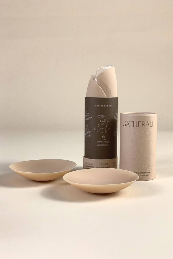 Gatherall Nipple Covers Cream