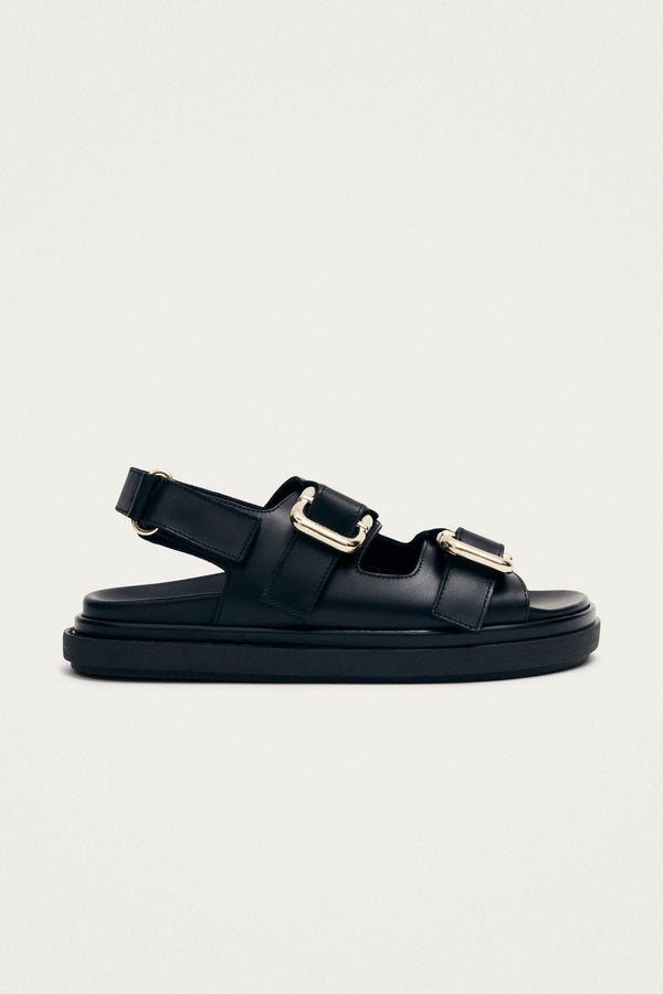 Harper Sandal Black Leather