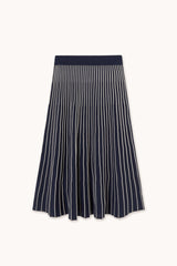 Contrast Skirt Navy