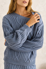 Stanley Cable Knit Slate