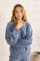 Stanley Cable Knit Slate