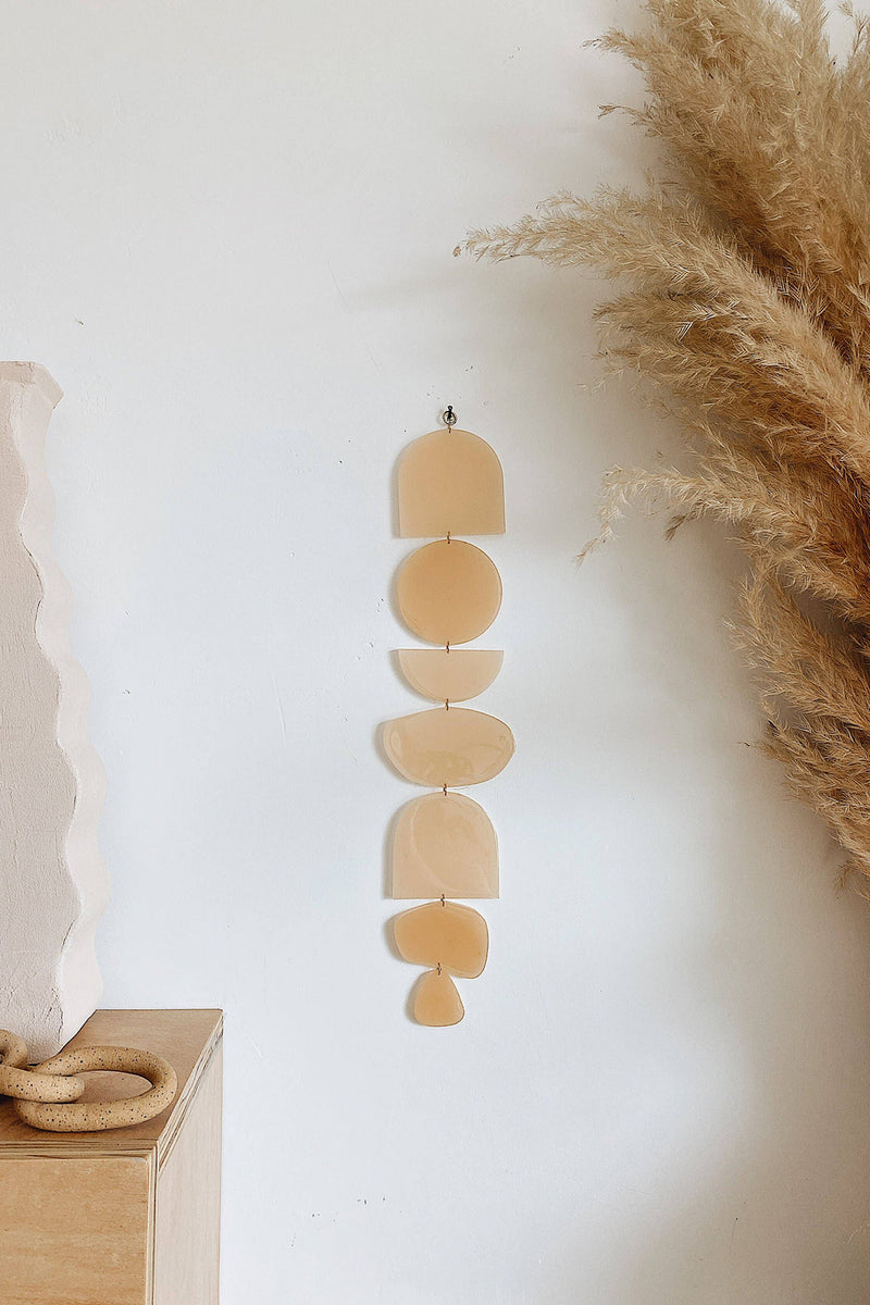 Resin Wall Hanging Tan