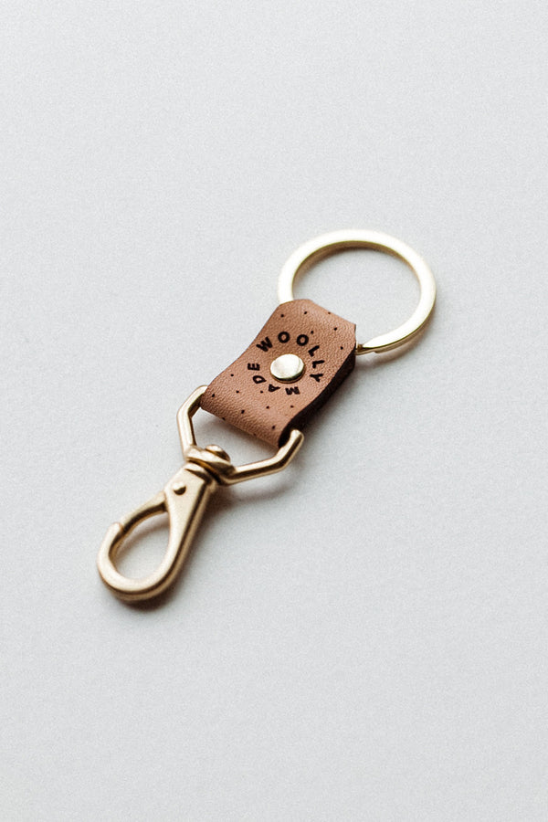 Swivel Keychain Tan