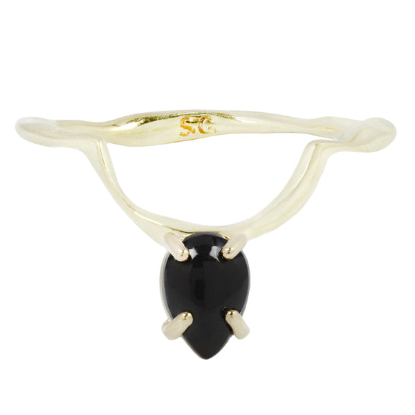 Drip Ring Black Onyx