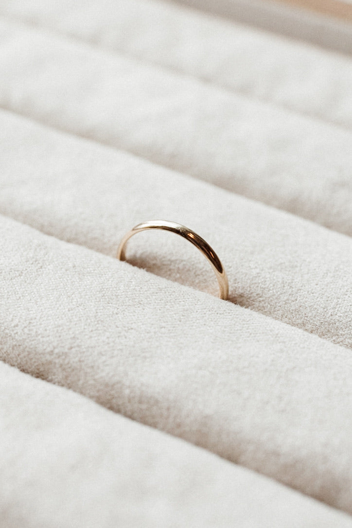 Half Round Band Ring