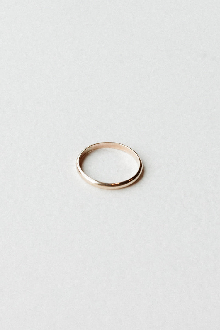Half Round Band Ring