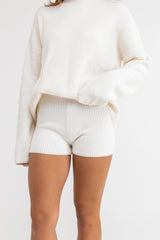 Classic Knit Short Cream