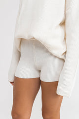 Classic Knit Short Cream