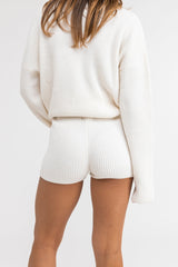 Classic Knit Short Cream