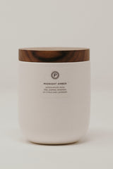 Midnight Amber Ceramic Candle