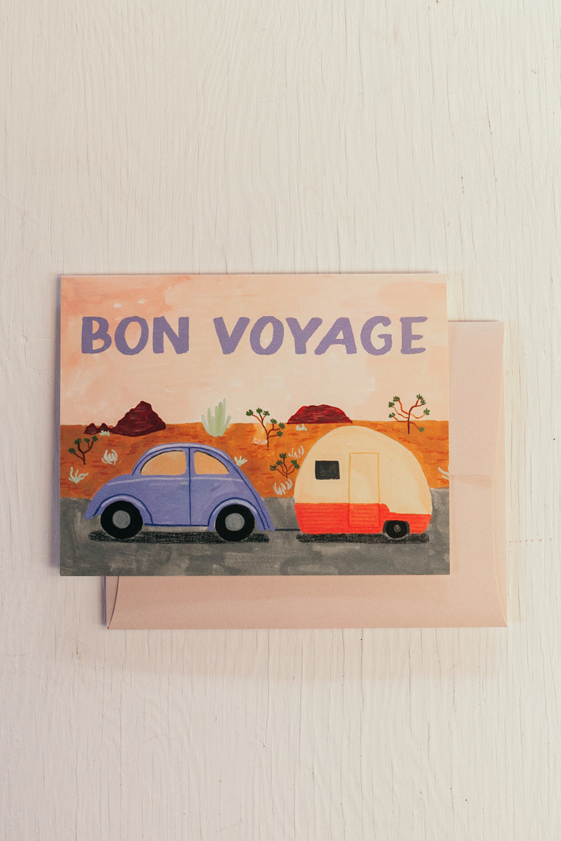 Bon Voyage Trailer Card