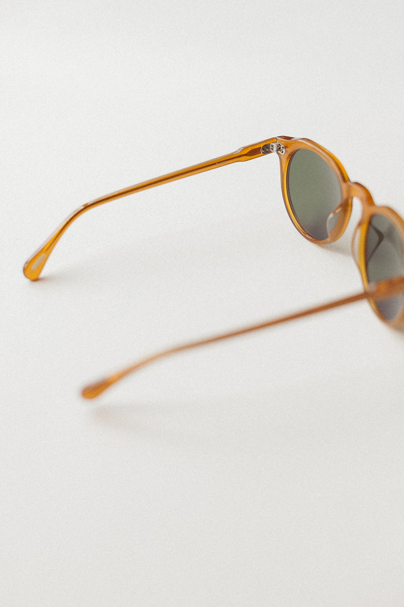 Remmy Sunglasses Honey / Bottle Green